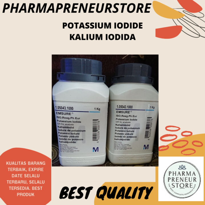 POTASSIUM IODIDE / KALIUM IODIDA PRO ANALISA 5 DAN 10 GRAM MERCK BEST