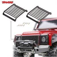 【JH】AJRC 2Pcs TRX4 Defender Metal Front Lamp Guards Headlight Cover Guard Grille for 1/10 RC Crawler Car Traxxas TRX-4