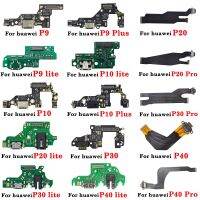 แบรนด์ 1 ชิ้นสําหรับ Huawei P9 P10 20 30 40 Pro lite Plus USB Dock Connector พอร์ตชาร์จ Flex Cable ไมโครโฟน โมดูลบอร์ด