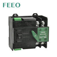 FEEO Din Rail 2P สวิตช์ถ่ายโอนพลังงานแสงอาทิตย์,ขนาดเล็กเอซี AC พลังงานคู่อัตโนมัติสำหรับ PV และอินเวอร์เตอร์125A 230V