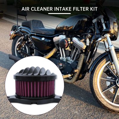 รถจักรยานยนต์ Air Cleaner Intake Filter ระบบอุปกรณ์เสริมสำหรับ Harley-Davidson Sportster 883 1200 1991-2016เหล็ก883 2009-2016