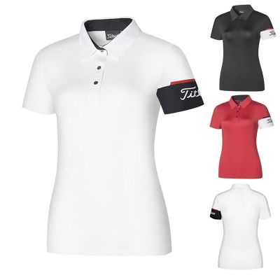 UTAA PXG1 SOUTHCAPE PING1 Scotty Cameron1 FootJoy☾▤▨  Spring and summer new golf clothing ladies breathable quick-drying sports leisure outdoor slim short-sleeved T-shirt polo shirt