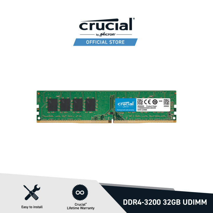 Crucial CT32G4DFD832A 32GB x 1枚 DDR4 PC4-25600 デスクトップ用