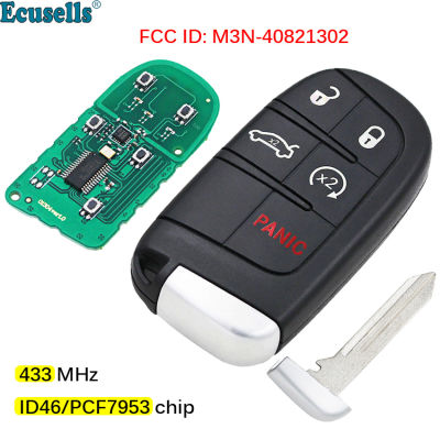 5 Buttons Smart Remote Key Fob 433MHz with 7953A Chip for Dodge Dart Charger Challenger Chrysler 300 Jeep M3N