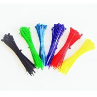 Self-Lock cable ties Plastic Nylon Wire ties Cable Zip Ties 3*100 3*200 mix color 100pcs Nylon Ties Fasten loop Cable Organizer Cable Management
