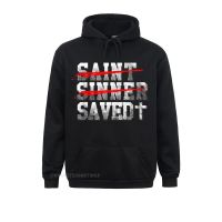 Oversized Mens Hoodies Saint Sinner Crossout Saved Christian Camisa Sweatshirts Long Sleeve Normal Clothes Graphic Hoodie Size Xxs-4Xl