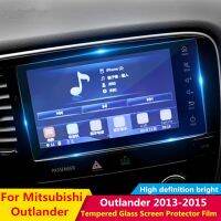 แผ่นสติกเกอร์ฟิล์มระบบนำทางแบบแผ่นกระจกเทมเปอร์สำหรับ Mitsubishi Outlander 2013 2014 2015วิทยุสเตอริโอจีพีเอส