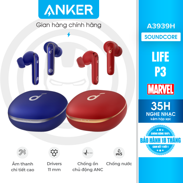 Tai nghe không dây SoundCore (by Anker) Life P3 Marvel Edition