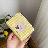【❖New Hot❖】 bangho70 Youda กระเป๋าเก็บบัตรผู้หญิงใหม่เคส Id เครดิตบัตรซองใส่หนังสือเดินทางกระเป๋าสตางค์สไตล์หวานขนาดเล็กของเด็กผู้หญิงแบบมีซิปกระเป๋าคลัตช์