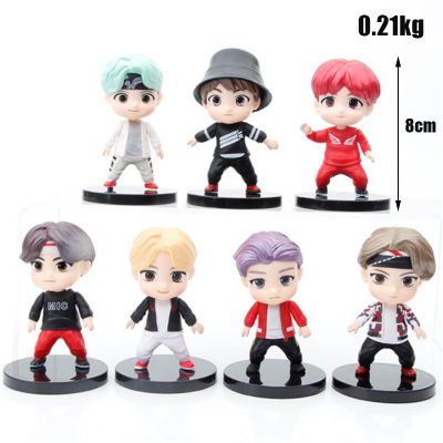 7pcs Bangtan Boys BTS Doll Model Cute K-pop Mini Figures Christmas Birthday GiftChristmas Birthday Gift Toys for Fans7pcs Bangtan Boys BTS Cute K-pop Mini FiguresDoll Model