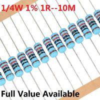 Introspect 2023 Free Ship 100pcs 14W Metal Film Resistor 1R-10M +-1 10K ohm 10K 4.7k 2.2K 1K 100K 0.25W 0R .1. 2.3.. 4.5. 6. 7R