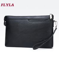 Mens Handbags Casual Multifunctional Soft Leather Clutch Envelope Bag Mobile Phone Bag Clutch