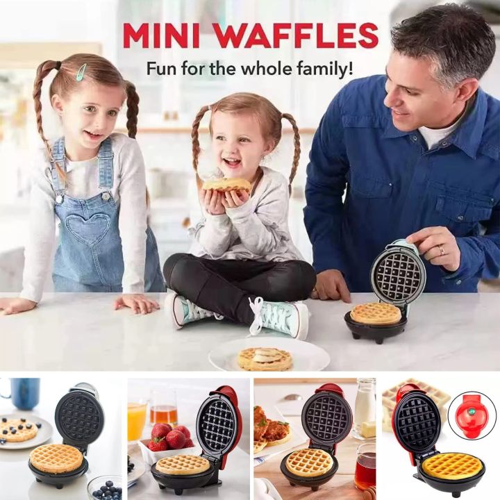 Mini Waffle Maker,portable Electric Round Mini Maker Gril,the Mini