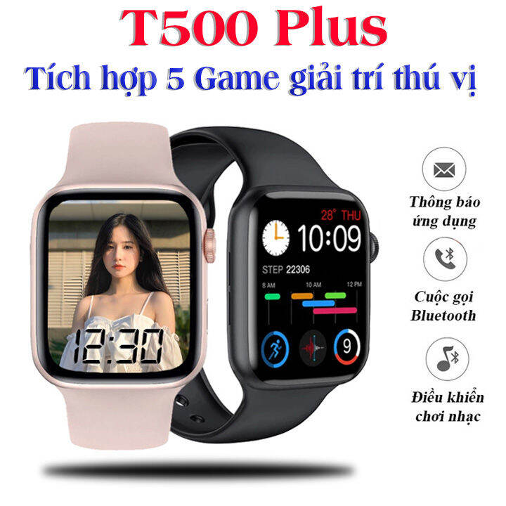 ĐỒNG HỒ THÔNG MINH T500  SMART WATCH SERIES 5 T500  Thay được hình nền  tùy ý