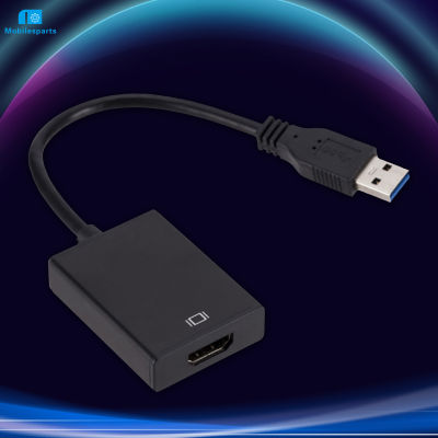อะแดปเตอร์แปลงไฟใช้ได้กับ USB เป็น HDMI,อะแดปเตอร์ Vedio พกพา3.0สำหรับอุปกรณ์เดินทางเพื่อธุรกิจ
