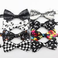 Mens Music Bow Tie Character Moustache Bowtie Smooth Camouflag Note Necktie Soft Polyester Butterfly Festival Striped Ties Boys Clothing