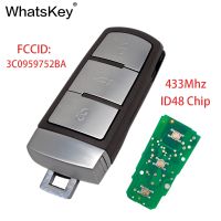 【☸2023 New☸】 qiukekang81481 Whatskey Kunci Remote Mobil อัจฉริยะ Vw 433Mhz พร้อมชิป Id48 3c0959752ba 3สำหรับโฟล์คสวาเกน Magotan Cc Passat B6 B7 3c