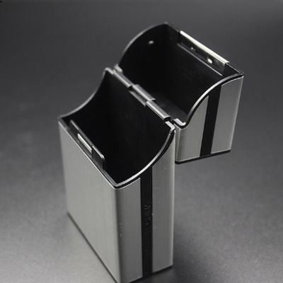 Kotak Logam Campuran Aluminium Pemegang Kartu Bisnis Pria Tombol Magnet Nama Pemegang Kartu Wadah Penyimpanan Casing Kotak Saku Hadiah Pria