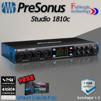 สินค้าขายดี!!! PreSonus Studio 1810c 18-in/8-out USB-C Audio Interface with 4 XMAX Preamps and Bundled Software ประกันศูนย์ 1 ปี ที่ชาร์จ แท็บเล็ต ไร้สาย เสียง หูฟัง เคส ลำโพง Wireless Bluetooth โทรศัพท์ USB ปลั๊ก เมาท์ HDMI สายคอมพิวเตอร์