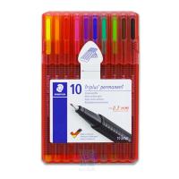 ชุดปากกา Staedtler triplus Permanent ชุด 10 สี