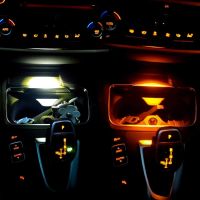 [Hot K] 2021ใหม่ภายใน Ashtray แถบไฟสำหรับ BMW F30 F31 F32 F33 F34 F36คอนโซลกลาง Ambient Light Armrest หลอดไฟ LED ตกแต่ง