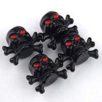 4Pcs/Set Universal Car Skull Style Antirust Copper Core Motorcycle Bike Car Wheel Tyre Tires Valve Stem Caps car accessories