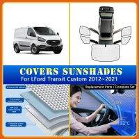 ✔☁ Car Sunshade Covers For Ford Transit Custom 2012 2021 Car Sun Protector Pad Windshield Sunscreen Window Coverage Car Accessories