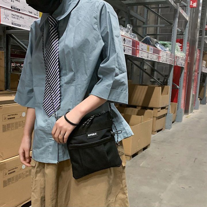 koreafashionshop-kr1641-w1กระเป๋าผ้าสะพายข้างสายเชือกsporเวอร์ชั่นเกาหลี-ผ้าใบ-กระกระกระเป๋าสะพายกระกระเป๋าmessenger