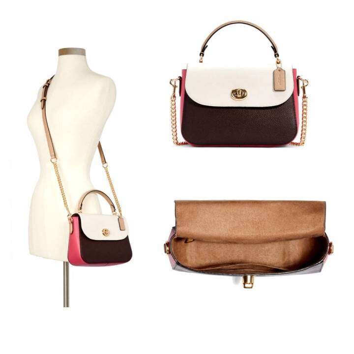 ของแท้ 💯 กระเป๋าสะพายข้าง COACH MARLIE TOP HANDLE SATCHEL IN