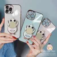 เคส ขาตั้งเป็ด สำรับรุ่น iPhone 14 pro max 13 13pro 13promax 12 12promax 11 7plus 8plus 7+ 8+  นิ่มเคสสิชิโคนขอบตรงกันกล้อง