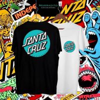 เสื้อยืดแขนสั้นคอกลมSANTA CRUZ มิ้นท์ TSHIRT ผ้าฝ้ายด้านหน้าและด้านหลัง BNyCotton 100%  [S-5XL] S-5XL