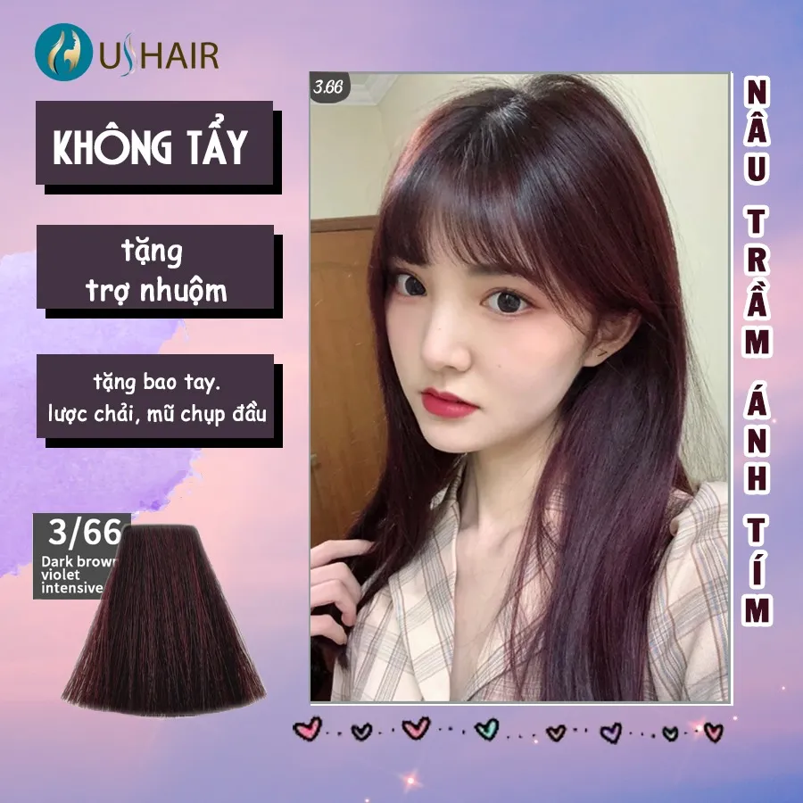 Nhuộm tóc màu tím đỏ như thế nào mới đẹp? - Công Ty Cổ Phần LAVO