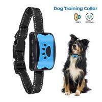 ZZOOI Waterproof Dog Trainer Collar USB Rechargeable Anti Barking  Training Collar Device with Vibration Sound Shock