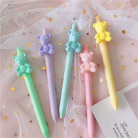 5PCSset Kawaii bear Gel Pen 0.5mm Creative Cute Neutral Ink Pen Children Gift School Office Writing Supplies Stationery