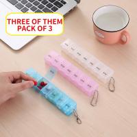 【CW】❃☁❏  21 Days Pill Medicine Weekly Tablet Holder Storage Organizer Splitters 3 Colors