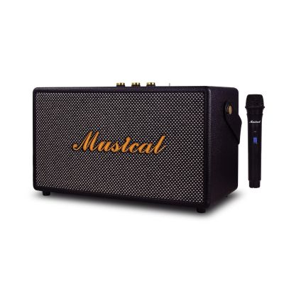 D POWER Speaker Bluetooth Model : MUSICAL  ลำโพงบลูทูธสไตล์เรโทร กำลังขับ 60W พร้อมไมโครโฟนไร้สาย.