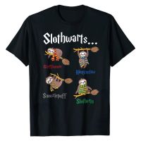 [HOT YUHIIIXWQQW 568] Kawaii Sloth Slothwarts Funn วันเกิดของขวัญ Sloth T เสื้อผู้ชายสไตล์เรียบง่าย Tshirt Unisex Casual ขนาดใหญ่ Tee Camiseta Hombre