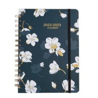 Planner Flower Schedule Notebook Daily Plan Year Calendar A5 Coil Notebook English Book Time Management Agenda
