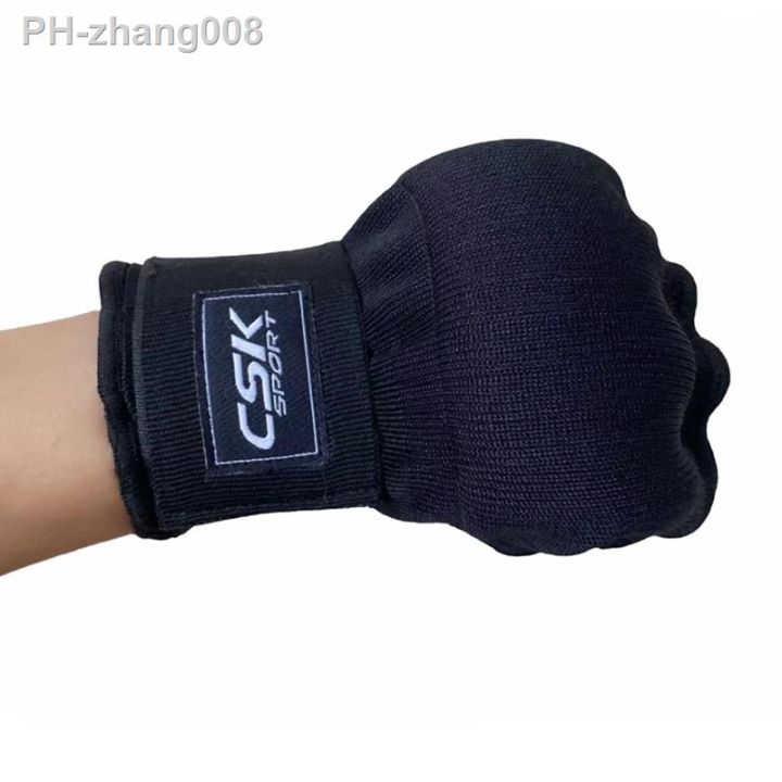 2pcs-boxing-gloves-thickened-sponge-protecting-fist-peak-boxing-training-gloves-mma-muay-thai-training-quick-wrapping-bandage