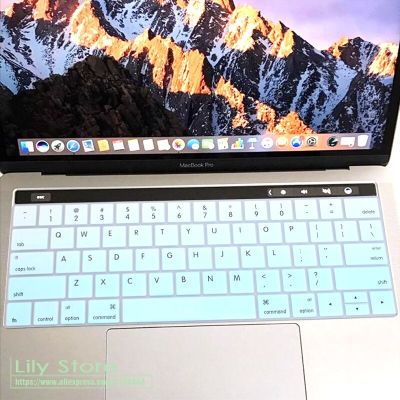 Ultra Thin Silicone Keyboard Cover Skin Protector for MacBook Pro 13" A1706  A2159  MacBookPro 15"  A1707 with  Touch Bar Retina Keyboard Accessories