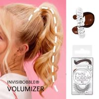 [ร้อน] Invisibobble VOLUMIZER 2 Invisibobble ORIGINALS ยางรัดผมช่วยเหลือหางม้าขนาดใหญ่ให้อุปกรณ์เสริม Volum เพิ่มเติม