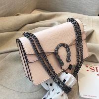 Womens Shoulder Bag 2020 New Snake Chains Leather Sac Casual Handbag Simple Leisure Small Square Women Messenger Bolsos