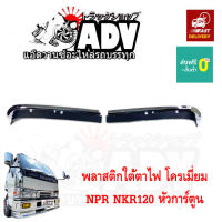 พลาสติกใต้ตาไฟ ชุบโครเมี่ยม NPR120 NKR120 หัวการ์ตูน ปี1994 ,ใต้ตาไฟโครเมี่ยม, ของแต่งหกล้อ