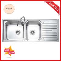 ซิงค์ฝัง 2หลุม 1ที่พัก MEX MSA200B สเตนเลสBUILT-IN SINK MEX MSA200B 2B1D STAINLESS STEEL **คุณภาพดี**