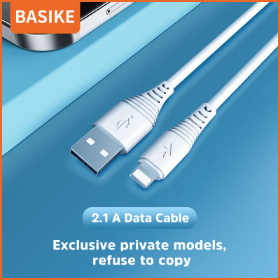 BASIKE สายชาร์จ 2.1A Lightning/Type-c/Micro USB 1M สายชาร์จสายส่งข้อมูล