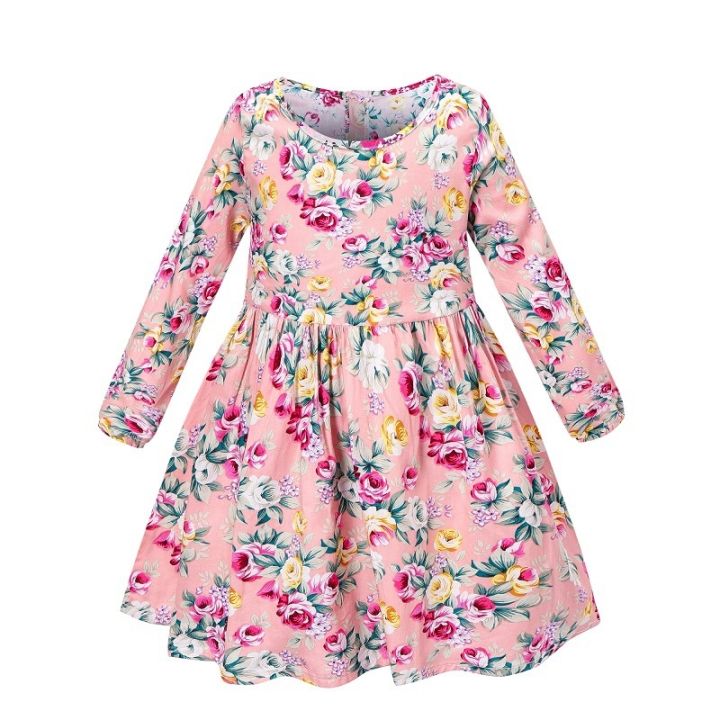 children-clothes-girls-dress-new-spring-and-autumn-baby-girl-dress-broken-flower-pattern-long-sleeve-party-skirt-princess-skirt