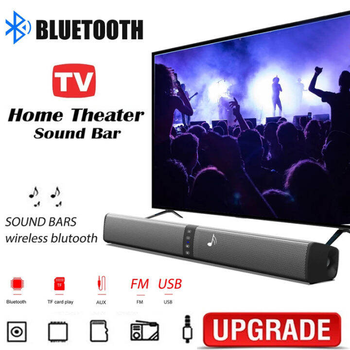 Banchugw BS-36 Teater Rumah 3D Stereo Surround Bluetooth Speaker 20W  Multi-Fungsi Subwufer Soundbar Sokongan Boleh Dilipat Split untuk Tv/Pc |  Lazada