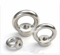 10pcs M3 M4 M5 M6 M8 Eye Nut Stainless Steel Marine Lifting Eyenut Ring Nut Loop Hole for Cable Rope Lifting