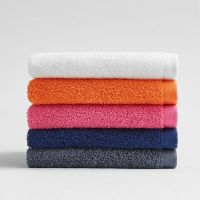 1Pc 33x34cm Square 100 Cotton Solid Color Couples Face Towel Children Soft Absorbent Wash Cloth With Hook