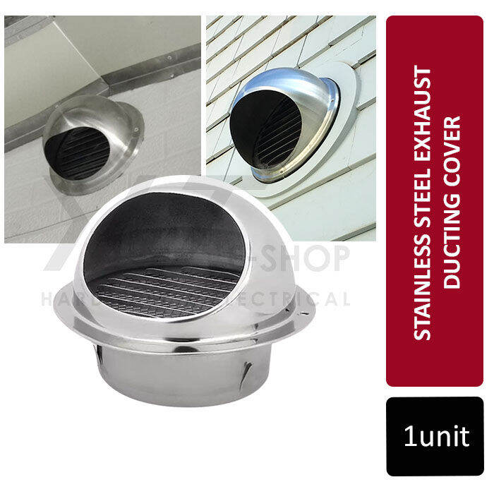 Stainless Steel Exhaust Ducting Cover (Matt) [Size : 6inch / 8inch ...